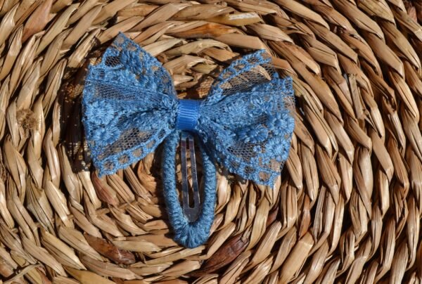 Strik blauw klikklak ~  5 cm