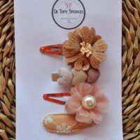 Set bloemen en hart klikklak ~ 5 cm
