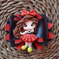 Minnie Mouse meisje fimo haarstrik