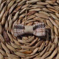 Geruite strik alligator clip ~ 3 cm