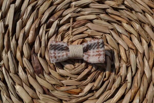 Geruite strik alligator clip ~ 3 cm