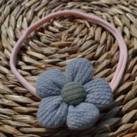 Blauwe bloem ~ haarband
