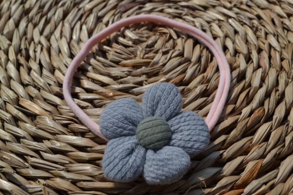 Blauwe bloem ~ haarband