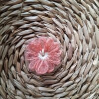 Donker roze bloemen ~ anti slip