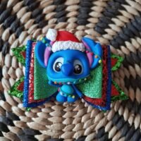 Stitch Kerst fimo haarstrik