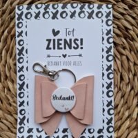 Bedankt kaart + sleutelhanger