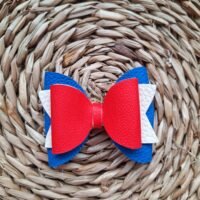 Rood, wit, blauw haarstrik
