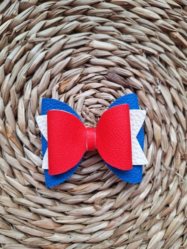 Rood, wit, blauw haarstrik