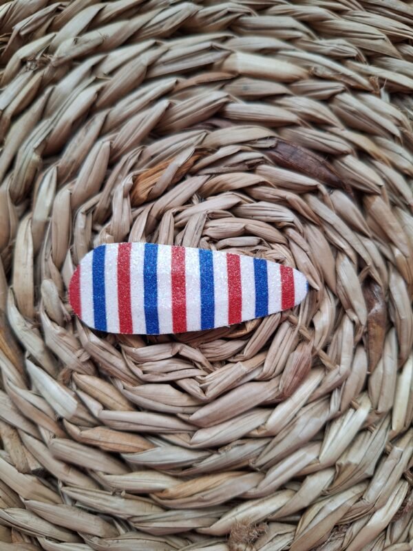Rood, wit, blauw klikklak ~ 5 cm