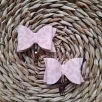 Roze panterprint klikklak ~ 4 cm