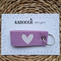 Kadootje voor jou kaart + sleutelhanger