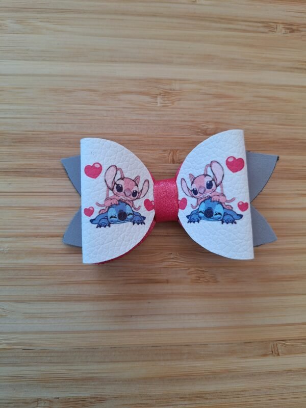Stitch en Angel haarstrik