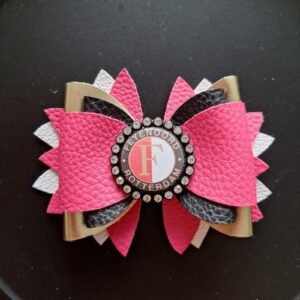 Feyenoord haarstrik roze
