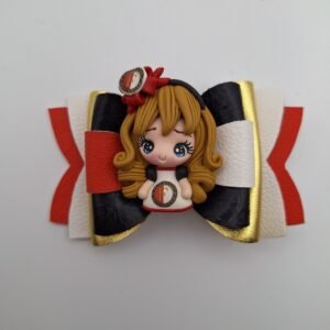 Feyenoord meisje haarstrik ~ fimo