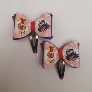 Jokie en Jet strikjes klikklak speldjes set ~ 5 cm