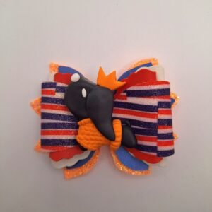 Takkie oranje shirt haarstrik