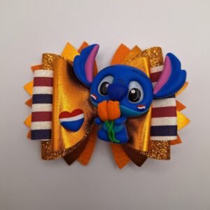 Stitch Koningsdag haarstrik